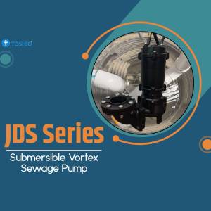 Toshibo JDS Series Submersible Vortex Sewage Pump in a well