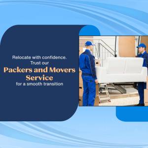 Packers and movers carrying furniture during a relocation
