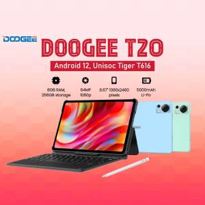 Doogee T20 Android Tablet with Keyboard and Stylus