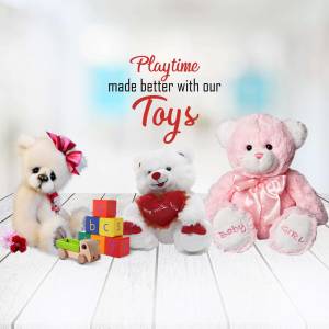 Playtime With Teddy Bears Banner For Google Business Profile