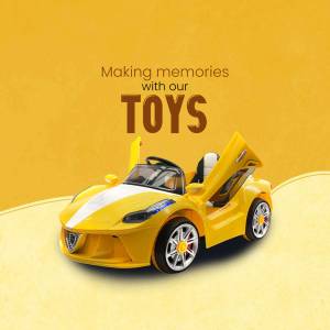 Kids Ride-On Car - Making Memories Promotional Banner For WhatsApp