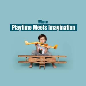 Playtime And Imagination Promotional Banner For WhatsApp