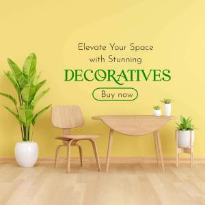 Modern living room with wooden furniture and green plants