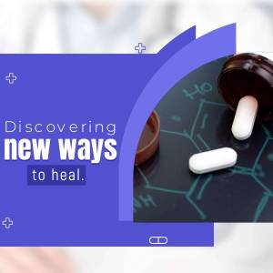 Pharmaceutical Research And Healing Promotional Banner For X