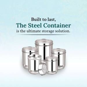 Stainless steel containers for storage