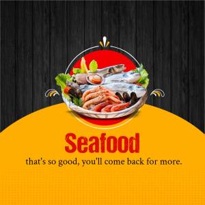 Delicious Seafood Platter Business Poster For Google Business Profile