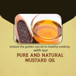 Close-up of mustard oil in a glass bowl with mustard seeds