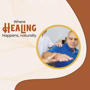 Physical Therapy And Healing Branding Post For Telegram