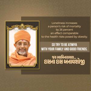 Portrait of a spiritual leader with text about loneliness and mortality