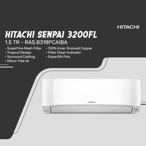 Hitachi Senpai 3200FL Air Conditioner Design For WhatsApp