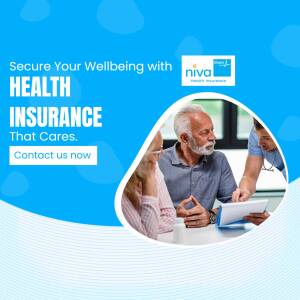 Image of a doctor consulting with a senior couple about health insurance.