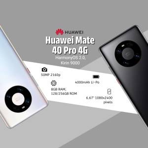 Huawei Mate 40 Pro 4G smartphone with specifications