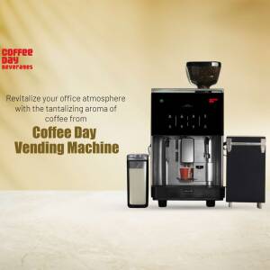 Coffee Day vending machine in an office setting