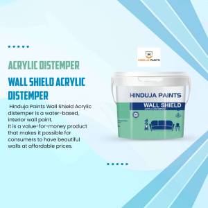 Bucket of Hinduja Paints Wall Shield Acrylic Distemper