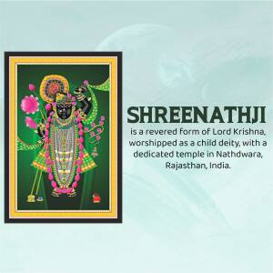 Image of Shreenathji, a revered form of Lord Krishna