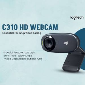 Logitech C310 HD Webcam - Essential 720p video calling