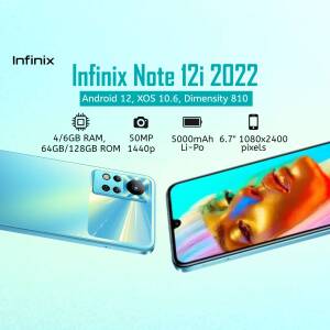 Infinix Note 12i 2022 smartphone with specifications and display