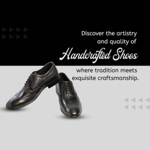 Handcrafted Shoes Advertisement Branding Post For Twitter