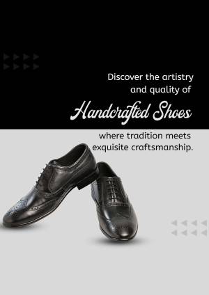 Handcrafted Shoes Advertisement Graphic For Snapchat
