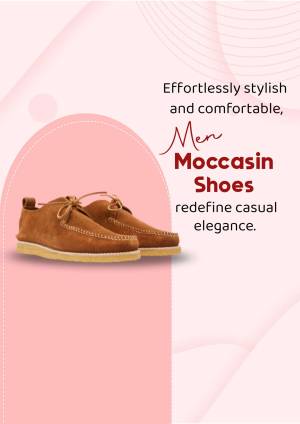 Men's Moccasin Shoes - Effortless Style Flyer For Google Business Profile