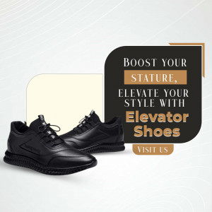 Elevator Shoes - Boost Your Stature Business Poster For Facebook