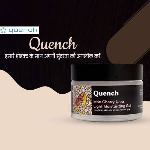 Quench Mon Cherry Ultra Light Moisturizing Gel Social Media Post For WhatsApp