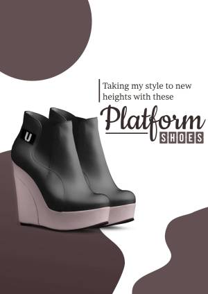Platform Shoes Advertisement Social Media Post For Google Business Profile