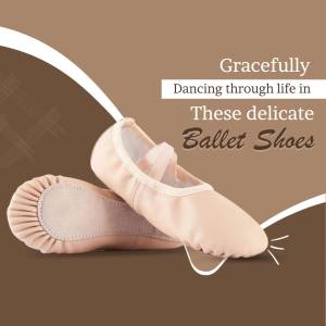 Ballet Shoes - Gracefully Dancing Post For Twitter