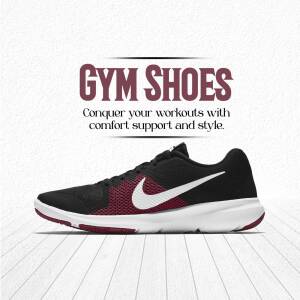 Nike Gym Shoes Advertisement Creative Design For Pinterest