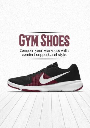 Nike Gym Shoes - Conquer Your Workouts Promotional Banner For X