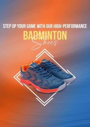 High-Performance Badminton Shoes Branding Post For Snapchat