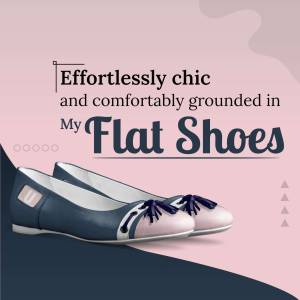 My Flat Shoes - Effortlessly Chic Flyer For WhatsApp