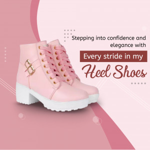 Pink Heel Shoes - Stepping Into Confidence Banner For Twitter