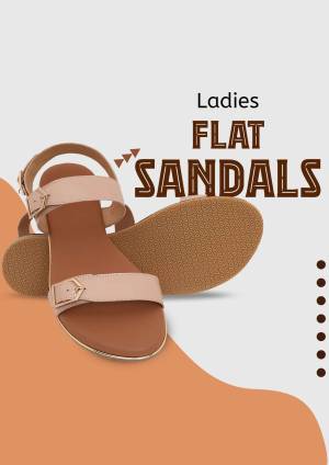 Ladies Flat Sandals - Stylish & Comfortable Template For Snapchat