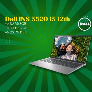 Dell Inspiron 3520 i3 12th Gen laptop with a couple enjoying a moment on the screen