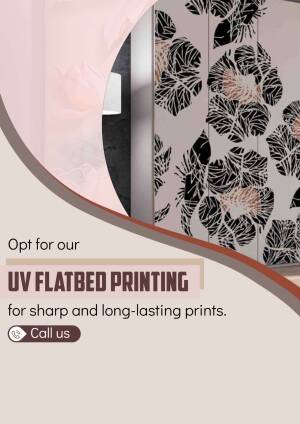 Modern wardrobe with UV flatbed printed design