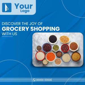 Grocery Shopping Promotion Artwork For Instagram