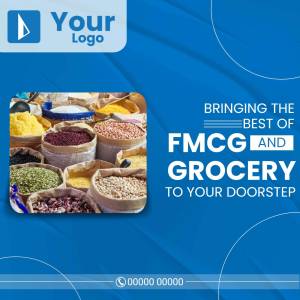 FMCG And Grocery Delivery Service Graphic For Pinterest