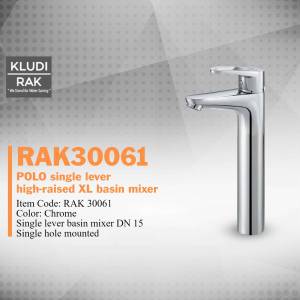 Chrome RAK30061 Polo single lever high-raised XL basin mixer