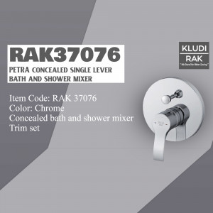 KLUDI RAK Petra Concealed Single Lever Bath And Shower Mixer Creative Design For Twitter