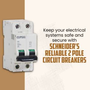 Schneider Electric 2 Pole Circuit Breaker for Electrical Safety
