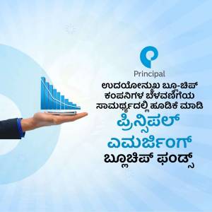 Image depicting growth and investment with Principal Mutual Fund in Kannada language.