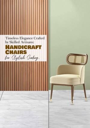 Handicraft Chairs - Timeless Elegance Promotional Banner For Twitter