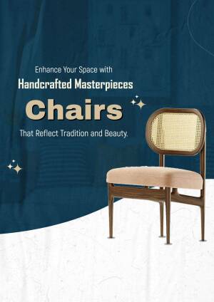 Handcrafted Chairs - Enhance Your Space Template For Facebook
