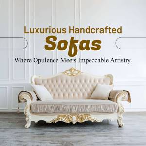Luxurious Handcrafted Sofas Artwork For LinkedIn