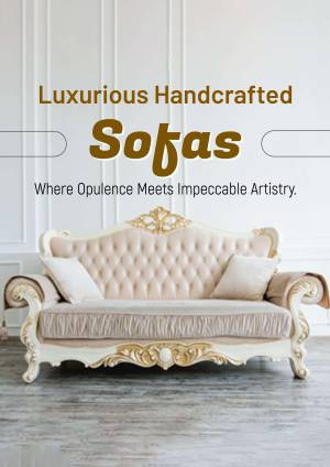 Luxurious Handcrafted Sofas Advertisement For LinkedIn