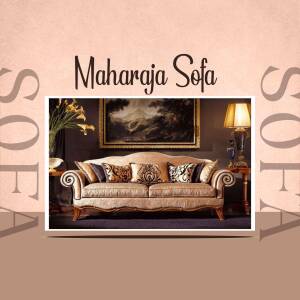 Maharaja Sofa - Luxurious Living Room Furniture Artwork For Facebook