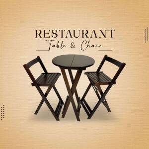 Restaurant Table And Chair Set Creative Design For Twitter