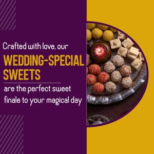 Wedding Sweets Collection Creative Design For Google Business Profile