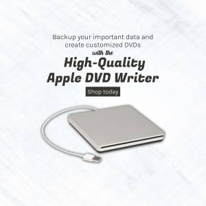 Apple external DVD writer with USB cable